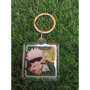 Jujutsu Kaisen Satoru Gojo Onsen Acrylic Keychain Chibi Anime Figure Key Ring
